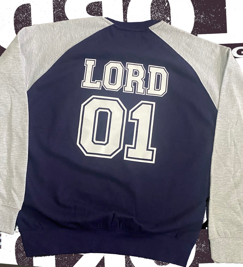 LORD 01 Baseball Sweatshirt Navy/Grey