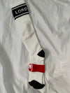 Socks - White/Black Full Length